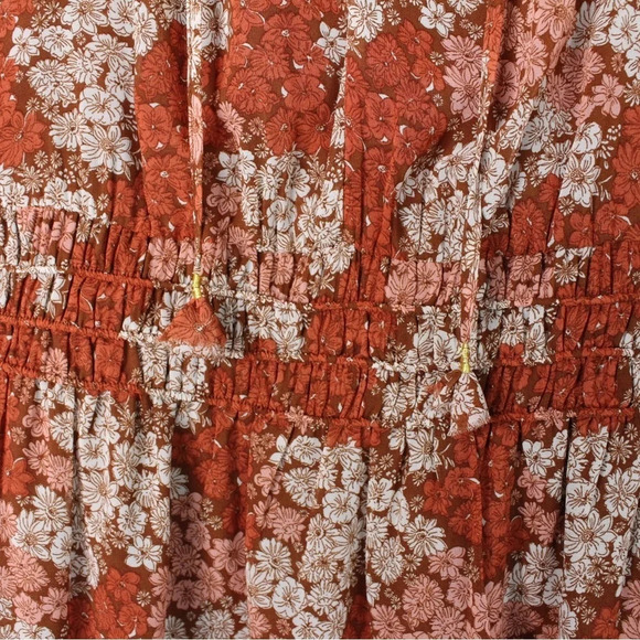 NWT Socialite Women's Floral Smock Waist Mini Dress Size M - Picture 4 of 8